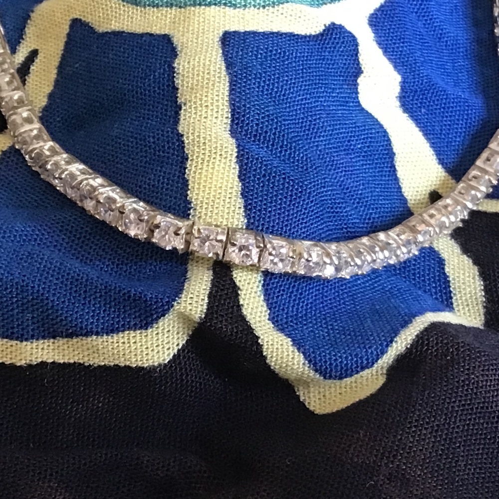 Silver Vintage Roman tennis bracelet razzle dazzle..great condition